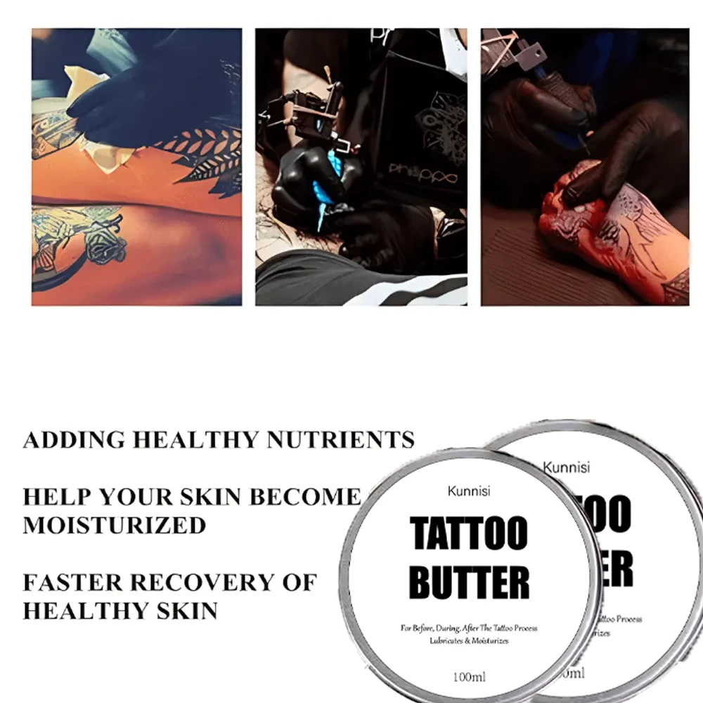 Tattooing Care Butter Tattoos Soothing Cream for Before & After Tattoo Color Enhancement Aftercare Balm PMU Aftercare Lotion