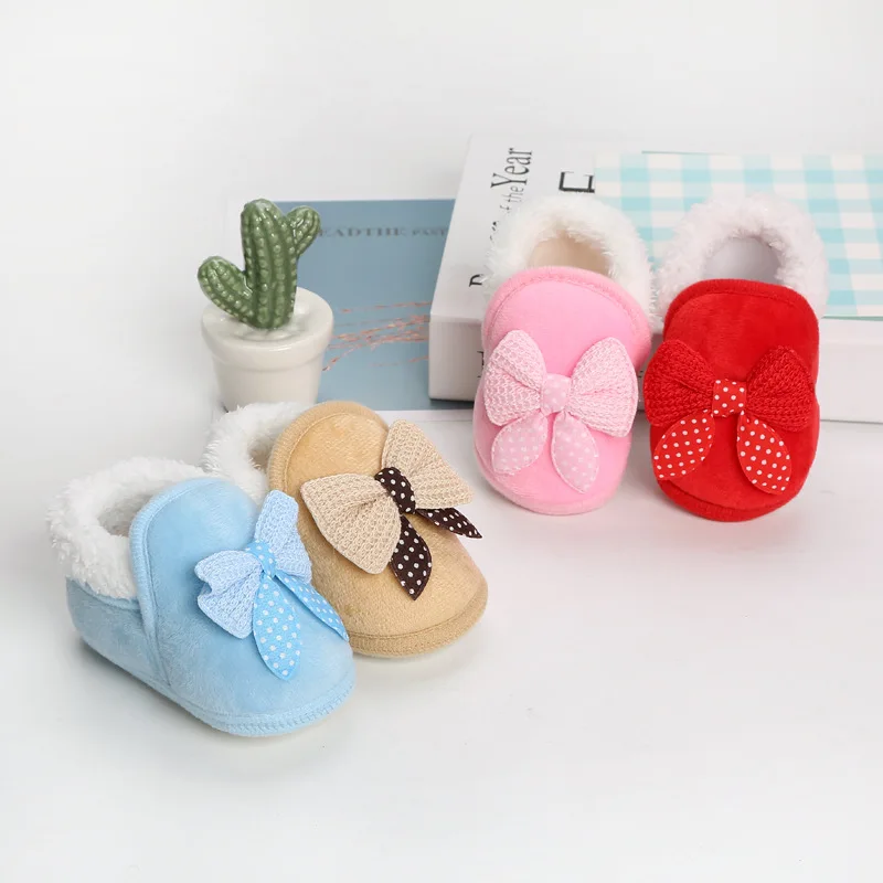 Baby shoes baby soft sole plus velvet thickened toddler shoes cloth