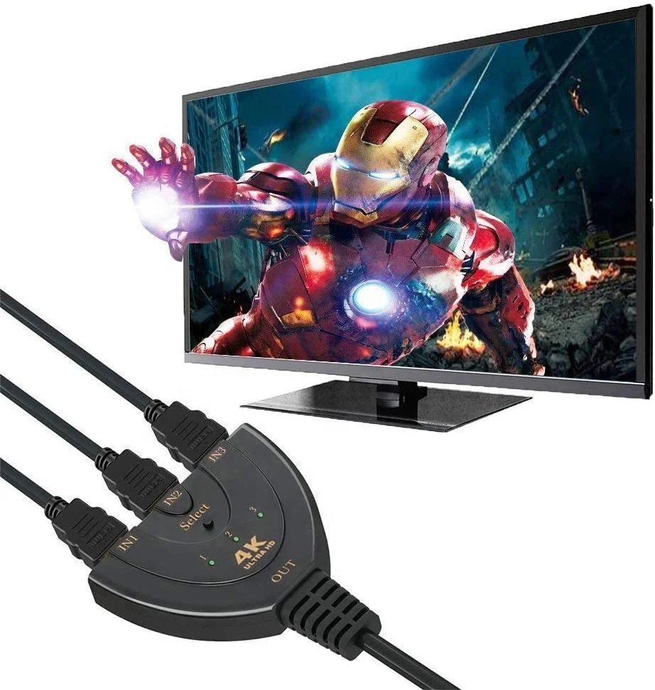 HDMI-переключатель Doonjiey 3 порта 4K разветвитель кабеля в 1 аудиовыход с аудио-разветвителем поддержка Full 1080P 3D