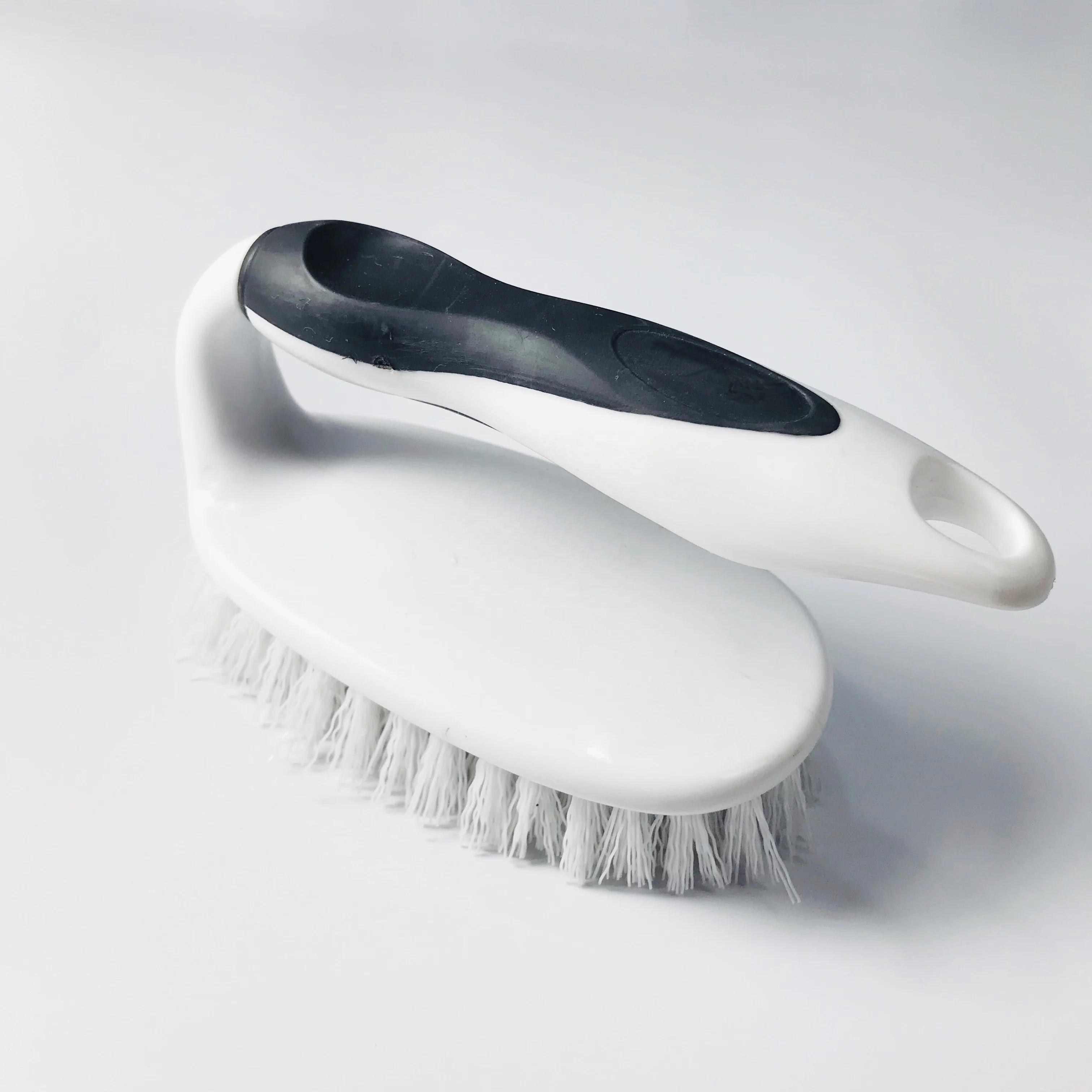 EcoClean Factory BSCI Customized logo Comfort Grips Iron handle style tile grout and floor corner Scrubber Brush