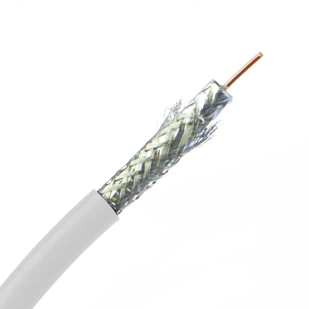 High Performance CCS/BC Conductor RG6 Coaxial Cable Hot Sale Shielding RG6 305m Wooden Drum  Wire