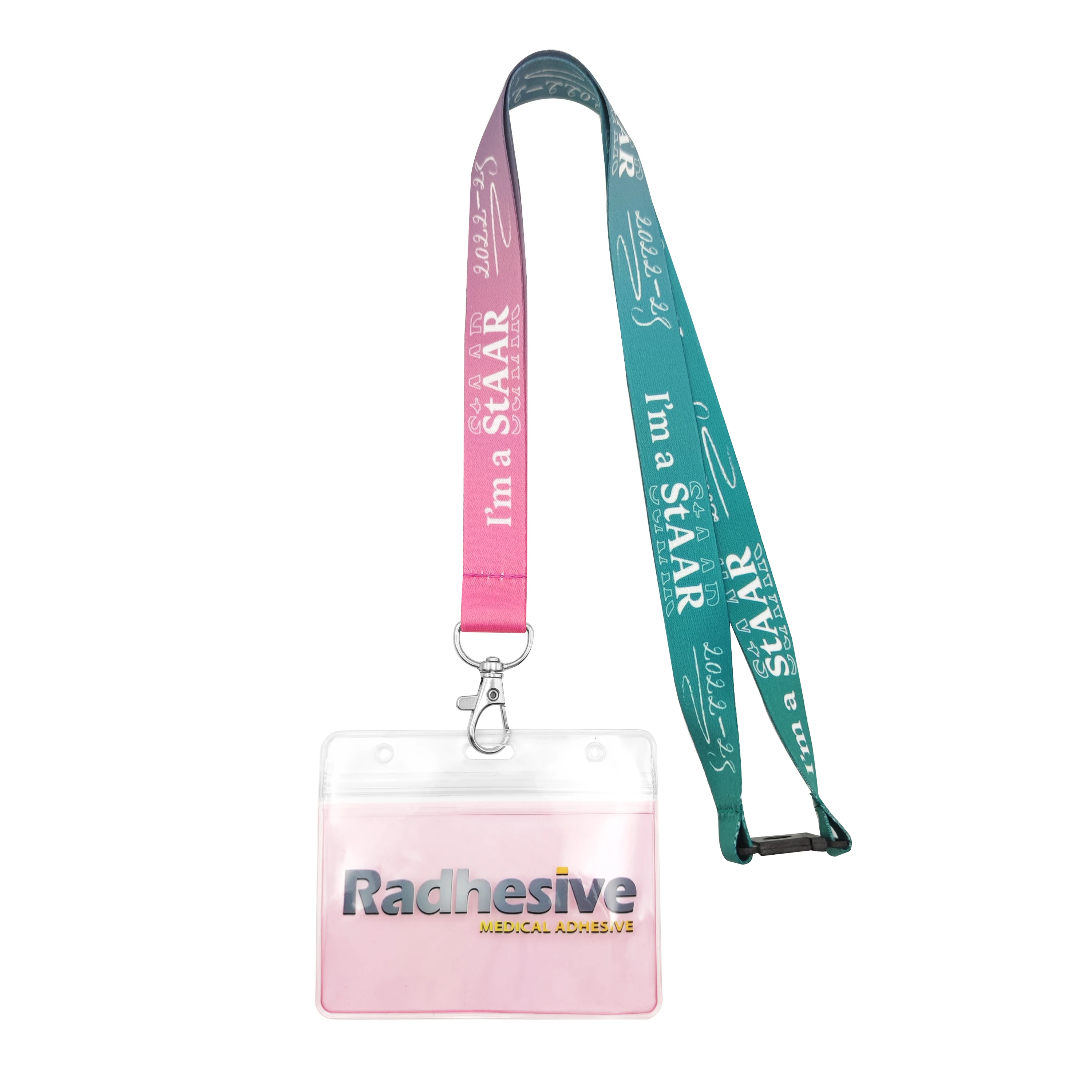 Wholesale Customization Neck strap ID Card Holder polyester Lanyard with ID Card Holder