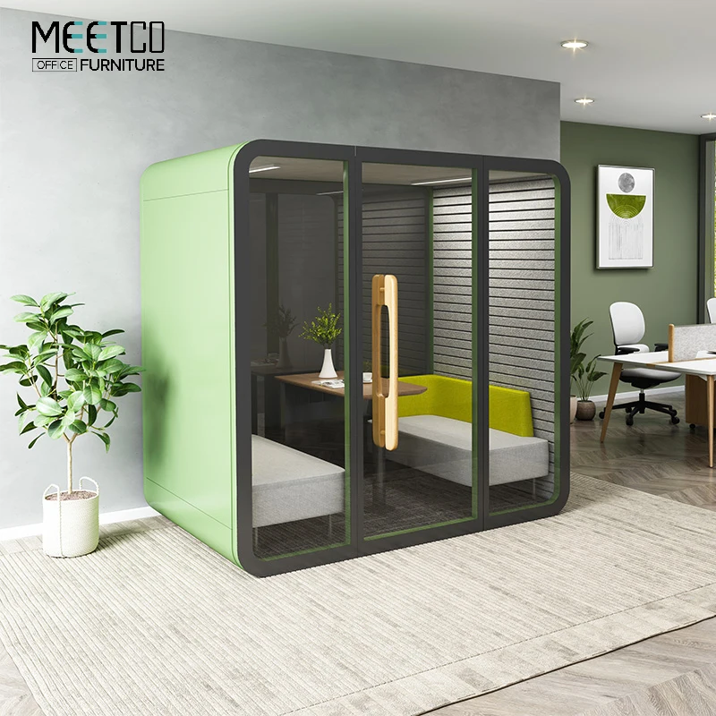 Office Soundproof Privacy Acoustic Booth Acoustic Privacy Booth Office Large Booth Soundproof Cabin Office Soundproofing Pod