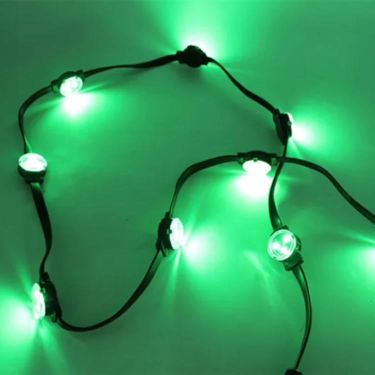 Наружная декоративная Пиксельная Светодиодная лента 30 мм 12 В Водонепроницаемая IP68 Rgb 10 27 квадратная цепь медная светодиодная световая