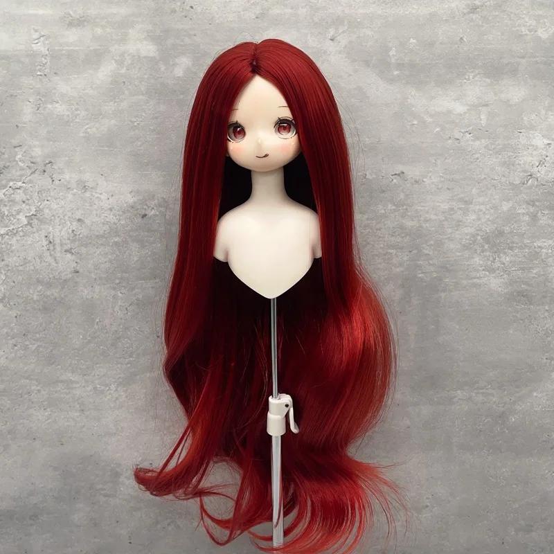 Wig Customize 1/4 BJD Wigs 17-18 cm Head Circumference Fit For Minifee Doll Hair 7 inch head doll tress dolls accessories