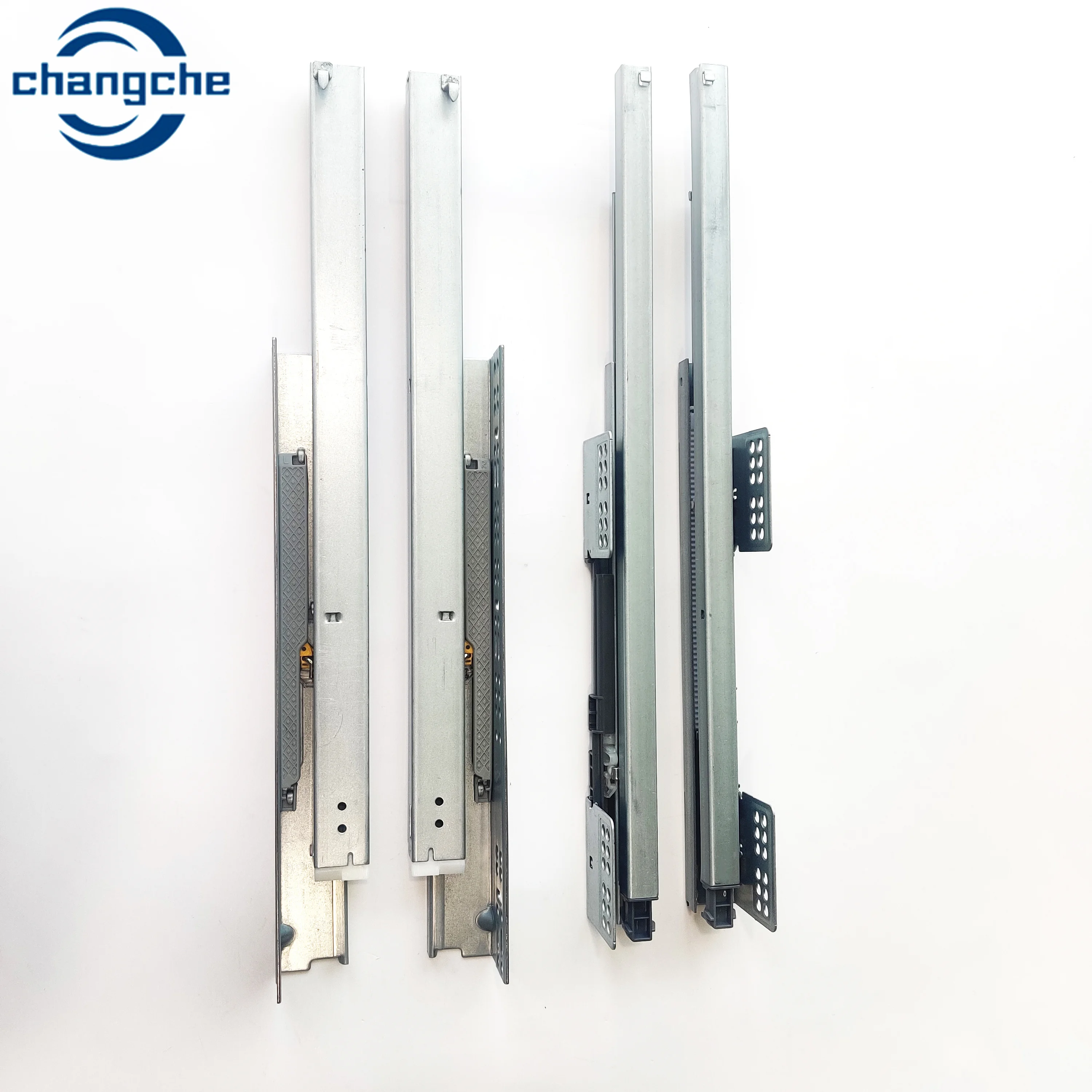 Drawer Slide Manufacturer Two-Section Bottom Installation Hidden Soft-Close Drawer Slides