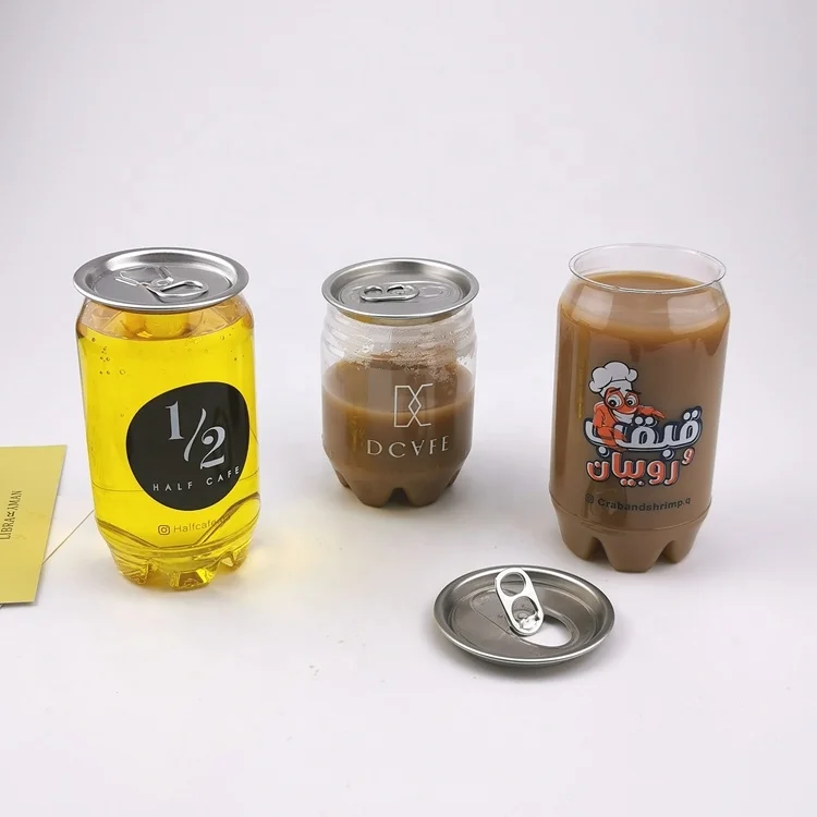250ml Round Empty Plastic Can Packaging for Alcohol Whisky Rum Gin Vodka Tequila Tea Coffee Beverage Wine Energy Drink Juice