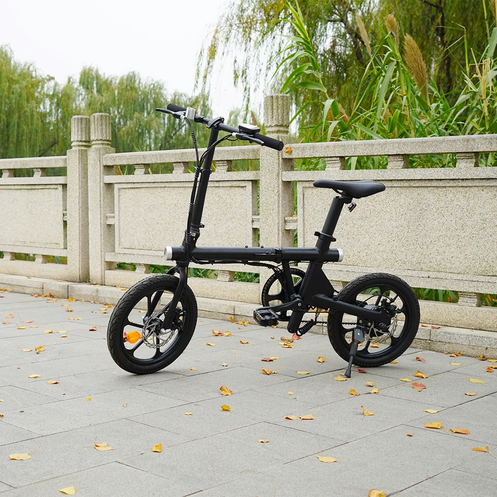 HOTTECH  Ebike electric city bike rechargeable electric bike with 16 inch Kenda tire