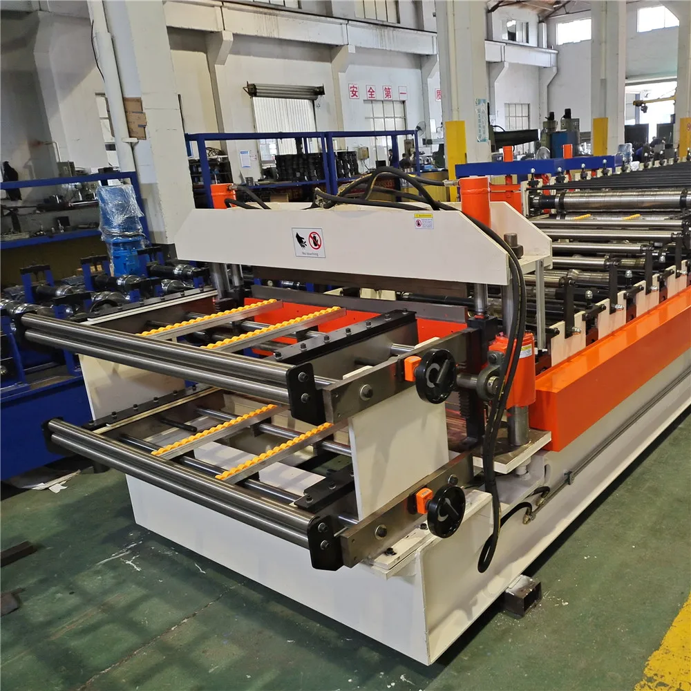 PLC Control Glazed Tile and Trapezoidal or Corrugated Roof Panel Roll Forming Machine Double Layer Metal Sheet Making Machine