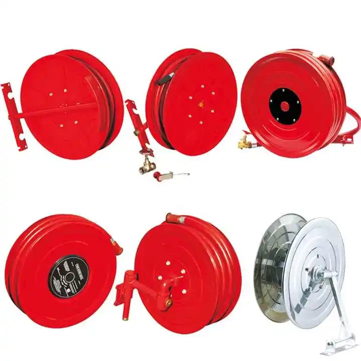 Hot selling fire fighting hose reel length 20/25/30/36 with nozzle factory price