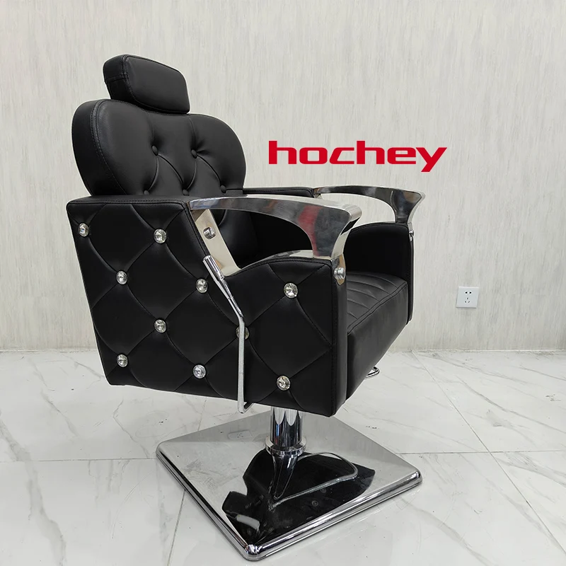 Hochey  Luxury High Quality Hair Salon Haircut Chair For Beauty Salon Adjustable High Seat Barber Chair Salon