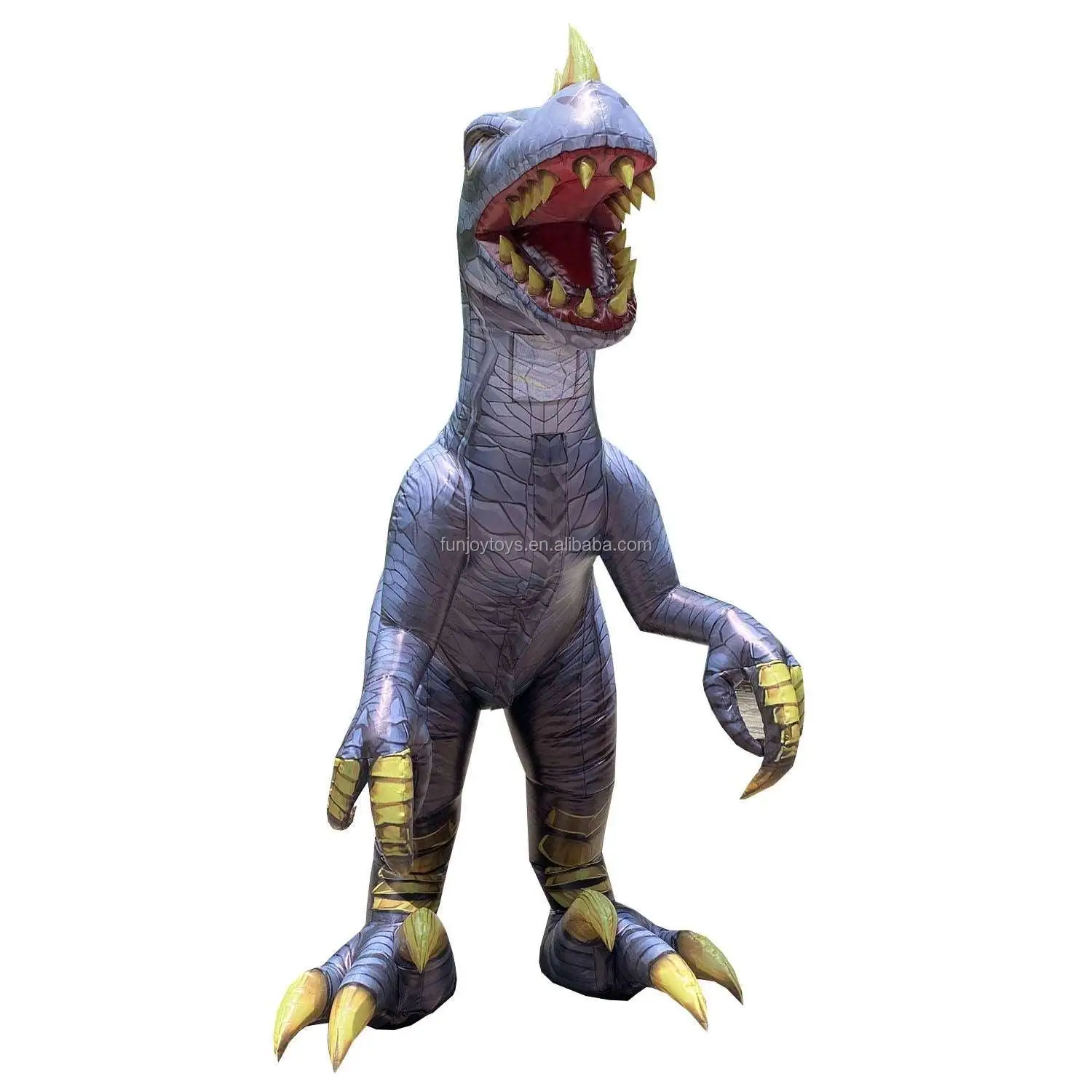 5.9ft  New Custom Inflatable Dinosaur Costume Raptor Halloween Costume For Adults