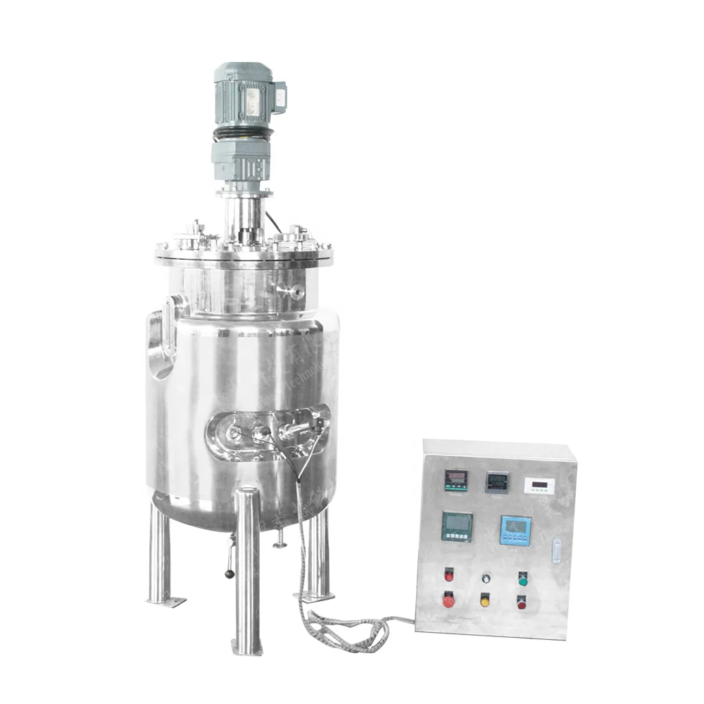 Stainless Steel 316L Fermenter Industrial Bioreactor Nucleic Acid Bacteria Fermenter with Temperature Control