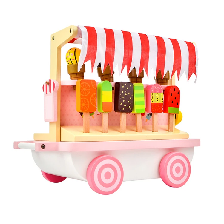  Деревянные игрушки в виде мороженого розовый магазин комплект игрушек для детей Z10104A
