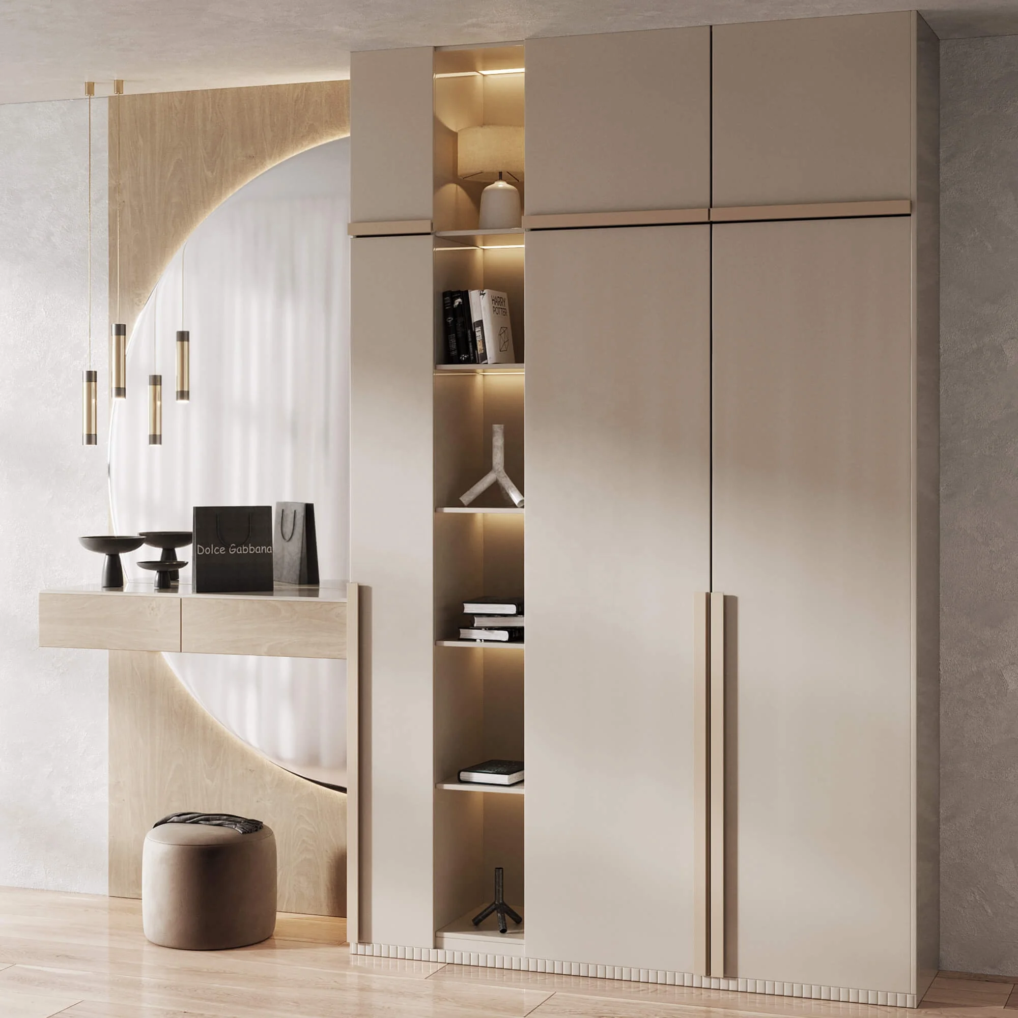 PA bedroom furniture metal aluminium glass door clothes closet black wardrobe cabinet