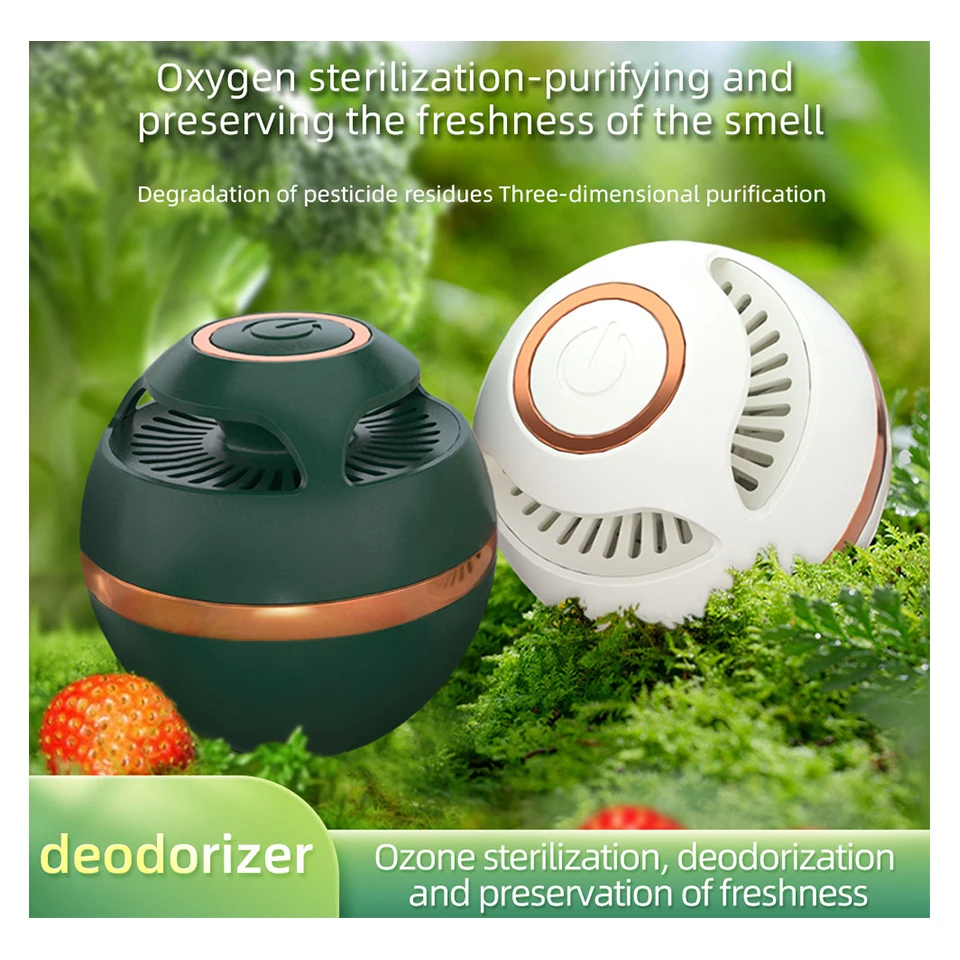 Quiet Air Purifier Electric Ashtray Deodorant Rechargeable Ozone Generator Refrigerator sterilizer