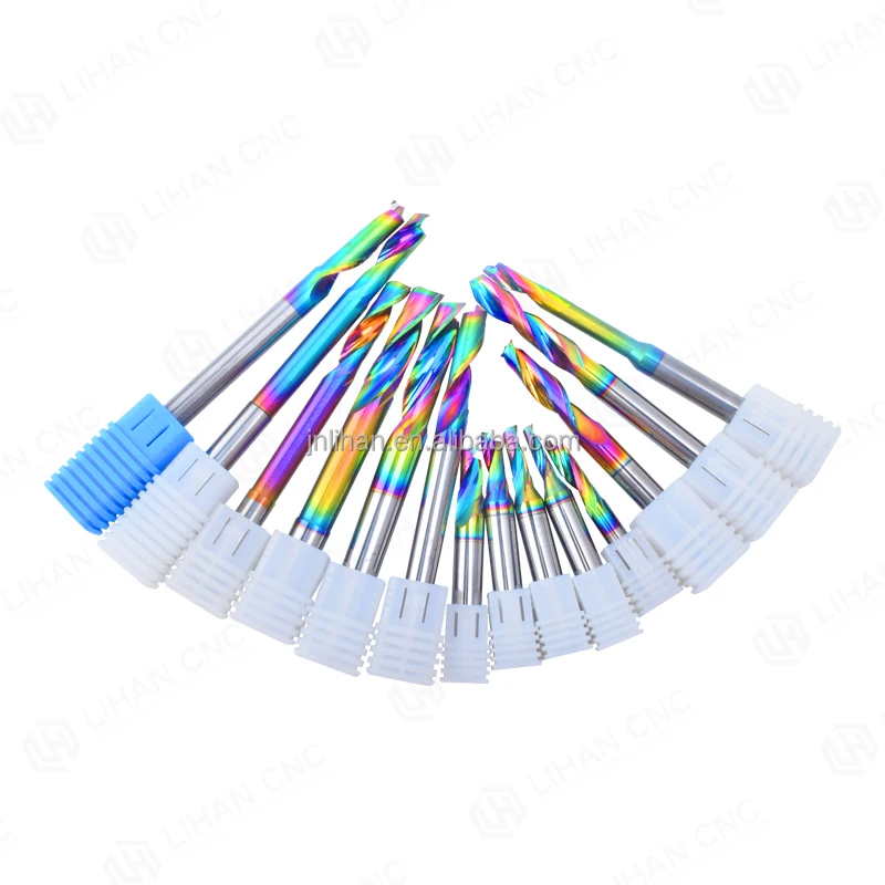 Single Flute Endmill High Precision Carbide Milling Cutter DLC Coating Solid Carbide Endmills Plastics For Aluminum