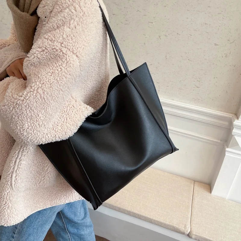 Large Capacity Womens Tote Shoulder Leather Lady Bag For Sale