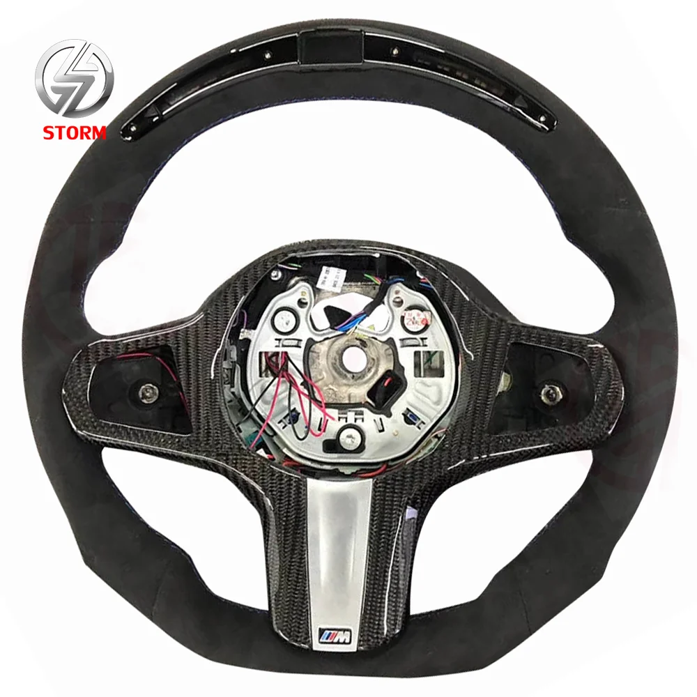 Wholesale Factories Supply Custom Racing Carbon Fiber Steering Wheel For BMW F10 F30 E90 E30 E92 E60
