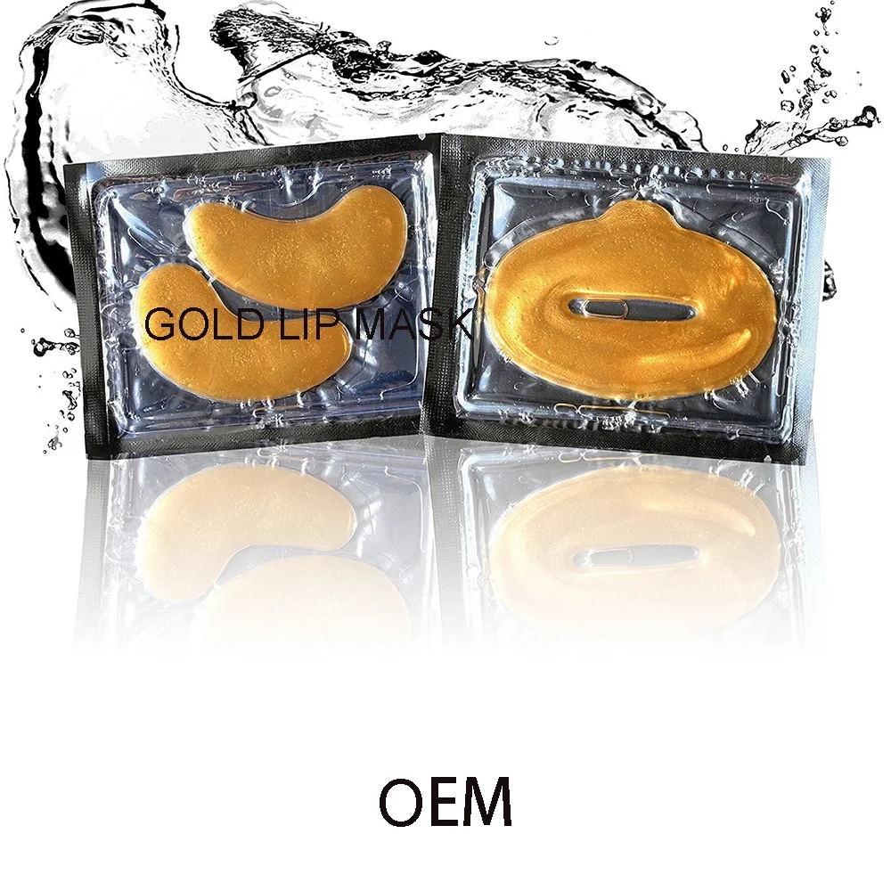 24k Gold Collagen Bio Crystal Mask Face Facial Eye Neck & Lip Anti Ageing Masks