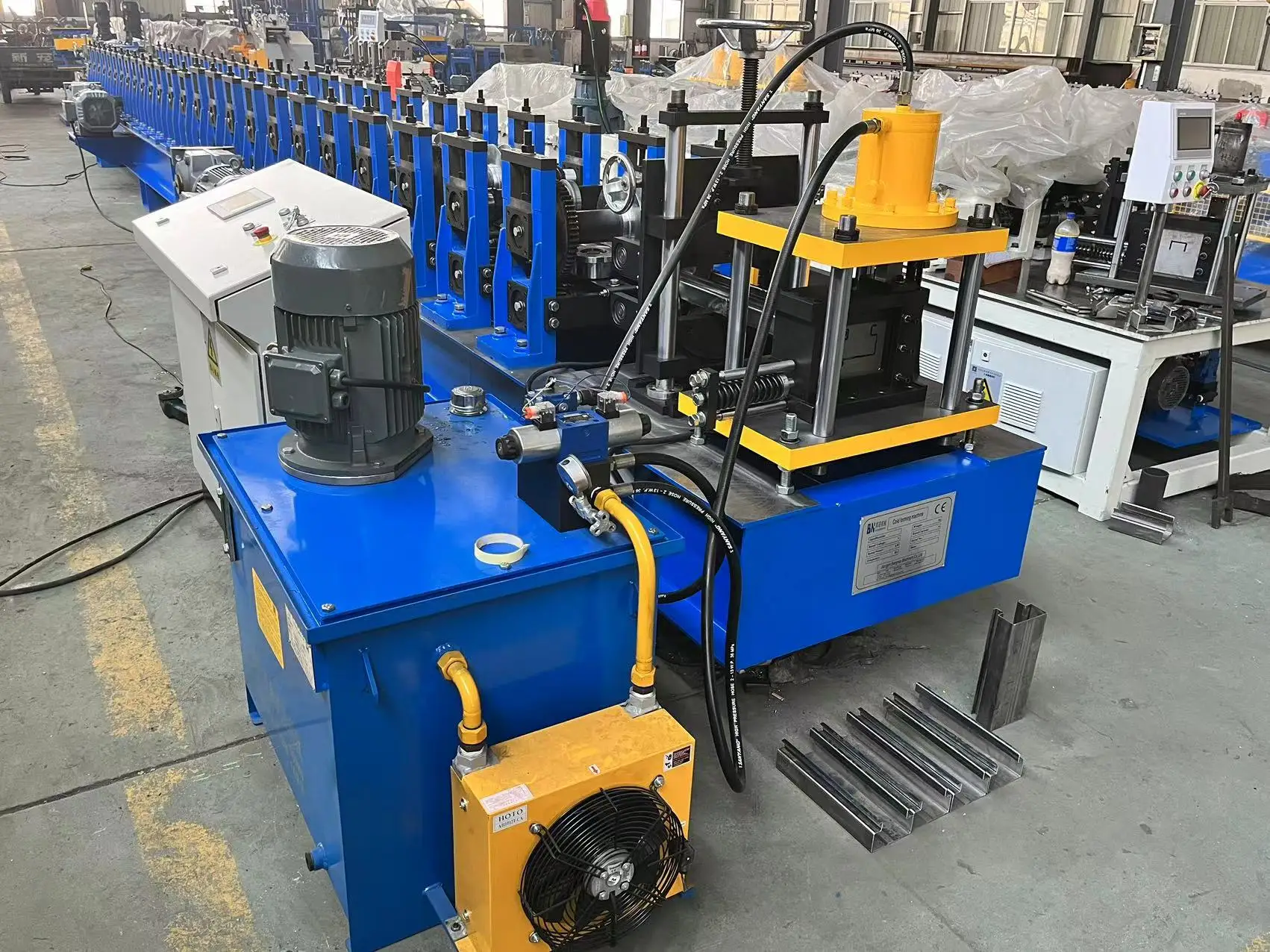 Rack Production Line Shelving Upright Column Roll Forming Machine