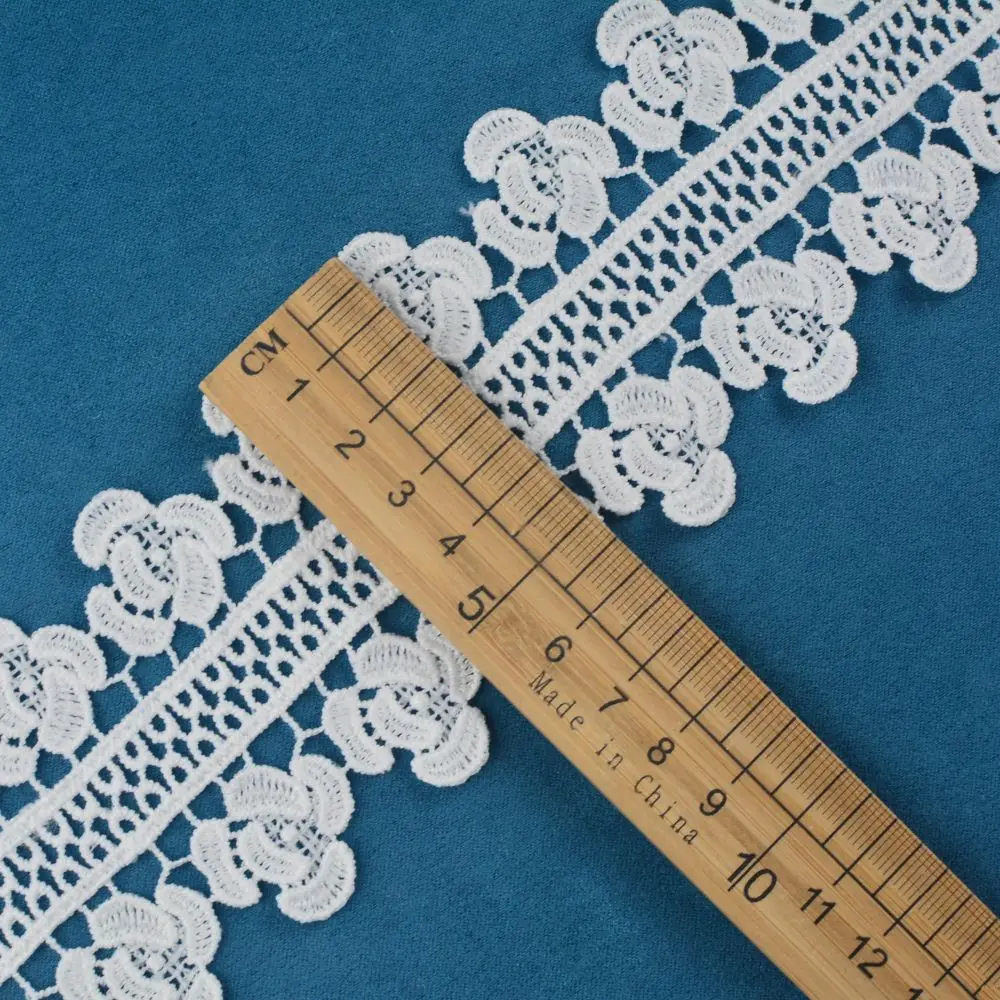 Factory Wholesale bridal fancy white Border Sequins With Sequins Voile Lace Mesh Lace polyester embroidery Wedding Lace trim