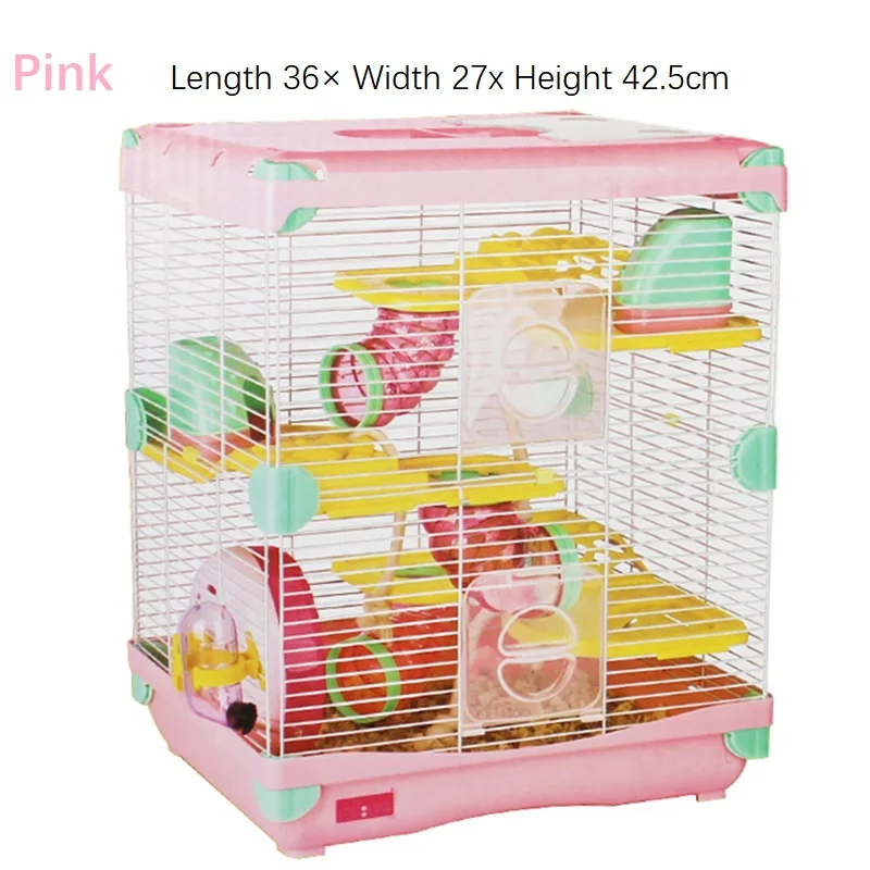 Manufacturer Wholesale Custom Plastic Luxury Portable Castle 3 Tier Large Cheap Hamster Cage