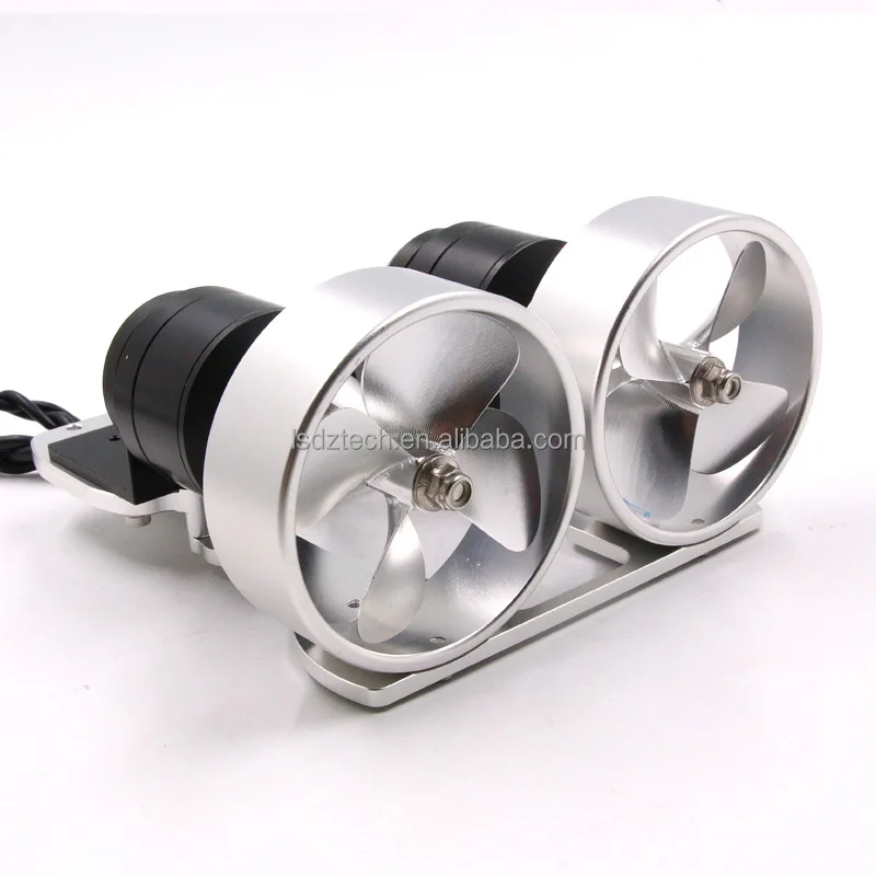 Electric Ship Bow Thruster 2000w Rov Underwater Thruster 9KG 24V 2KW 48v with Propeller Motor 24V Motor Depth 100m Metal Boat