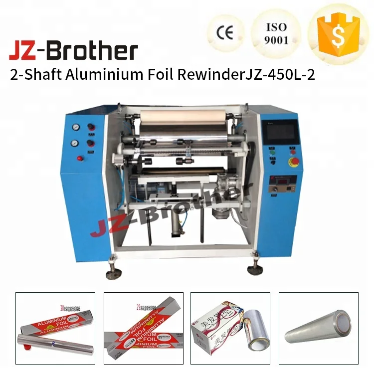 The Latest Manufacturer Of High Quality Low Power Dual Shaft Semi Automatic Aluminum Foil Coil Winding Machine