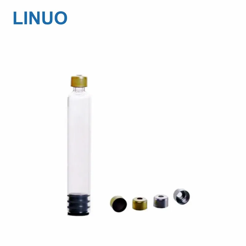 1.5ml 3ml clear borosilicate glass cartridge with plunger and aluminium cap for insulin medicine