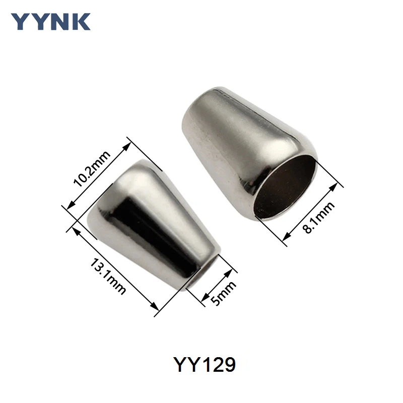 Yinying Factory Directly Wholesale Design Metal Cord Ends Fashion OEM Nickel-Free Alloy Cord Stopper with OEKO-TEX 100
