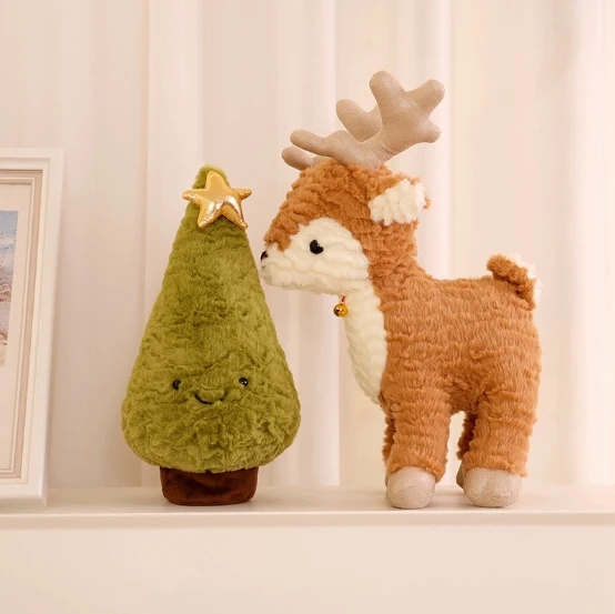 New Santa Claus figure holiday decoration doll Throw pillow wholesale Christmas gift plush toy