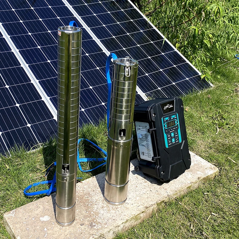 LEO 1.3 Pump Power High efficiency PMSM brushless motor Hybrid AC DC high pressure solar water pump