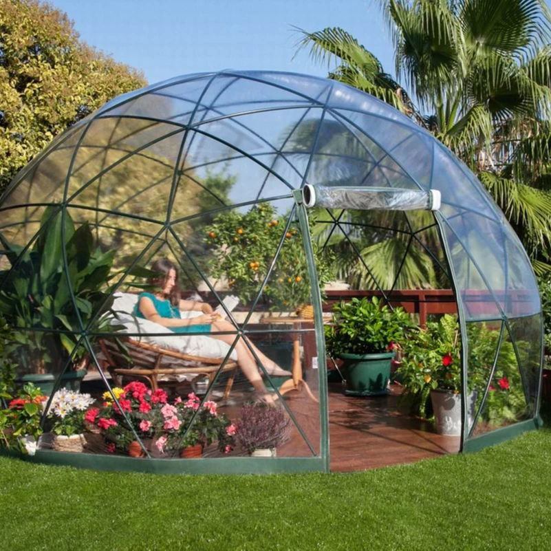 2022 Best Transparent Garden Greenhouse 3.6 Diameter PVC Outdoor Bubble Advertising Inflatable Clear Dome Air Tent Glamping Tent