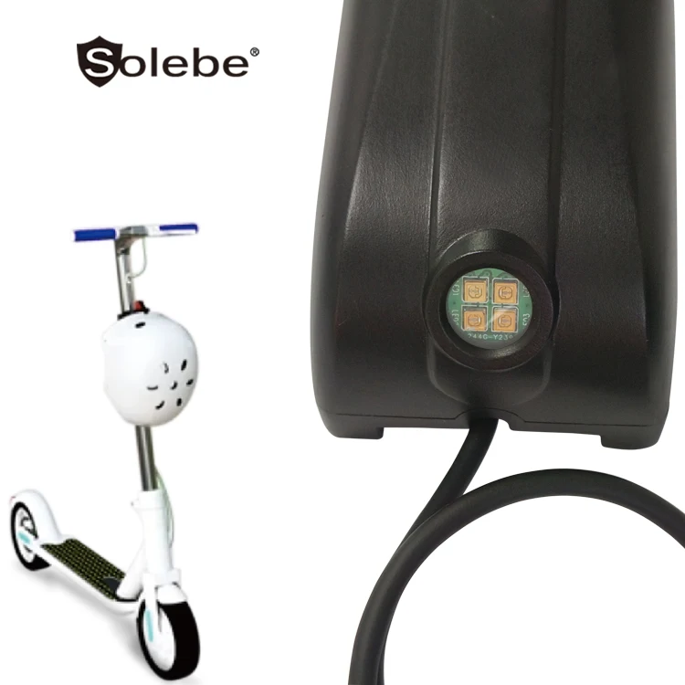 clean helmet solution for micromobility rental business uvc led disinfection app control sharing kick scooter helmet lock