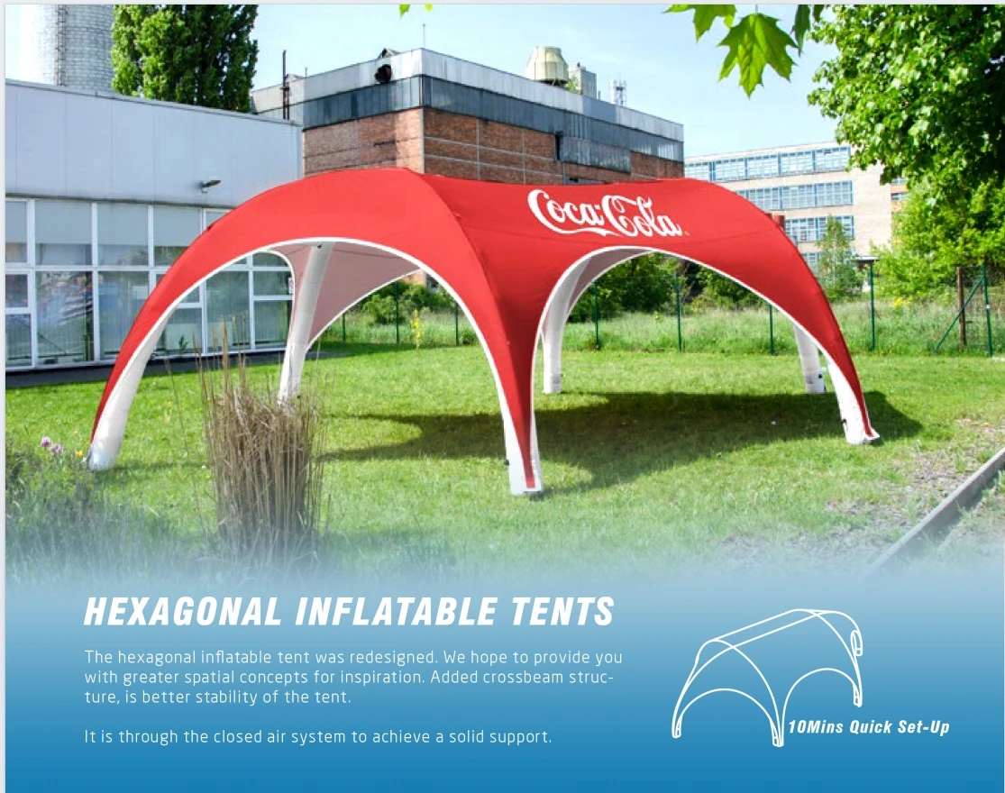 easy setup marquee tent safety valve booth inflatable event tent new design air dome tent for brand new product launch