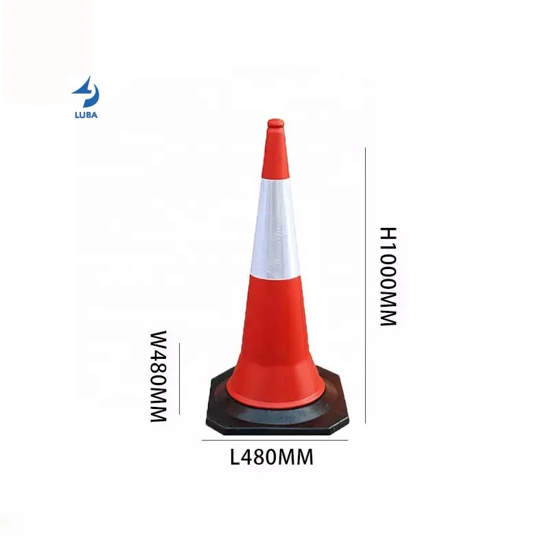 100cm High Quality Mideast Standard Road Safety PE Traffic Cone