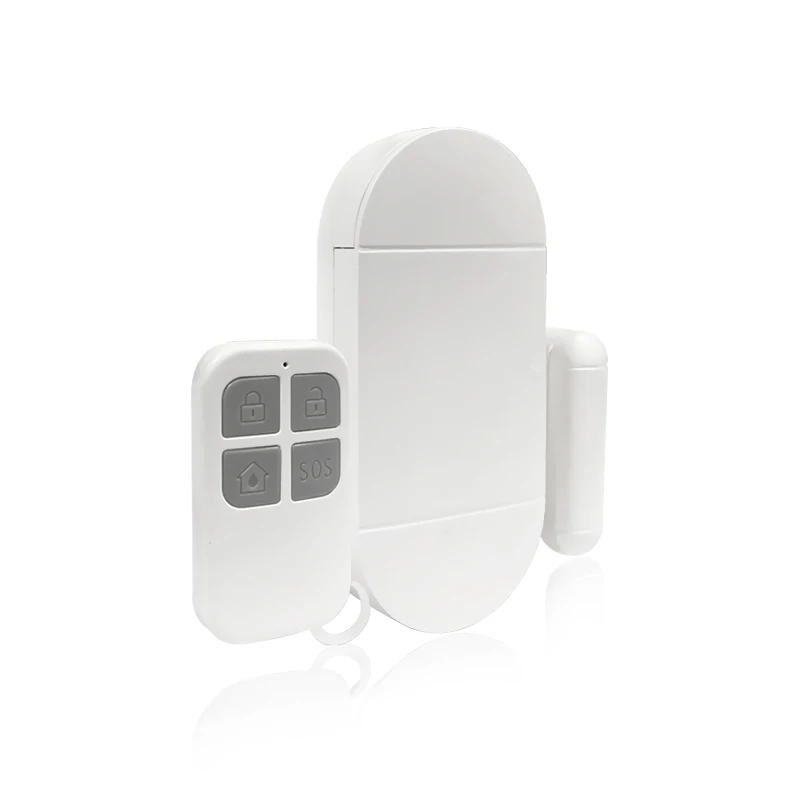 Vabiration Window Security Alarm White 130db Outdoor Remote Control Wireless Beep Sopund System Home Safety