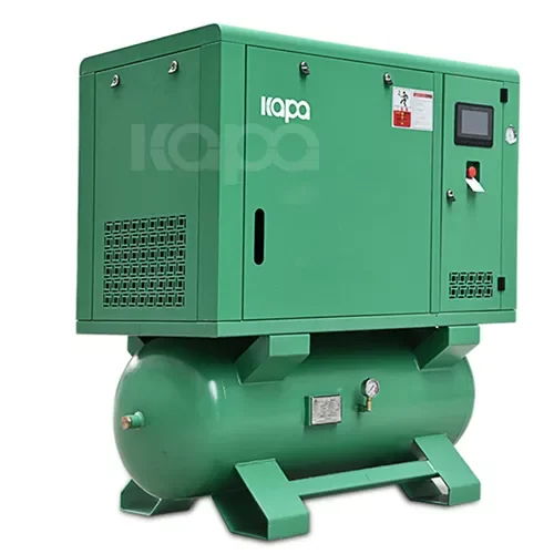 China Factory Screw Air Compressor All In One With Dryer Tank Filter Oil Injected Air Cooled For Laser Cutting