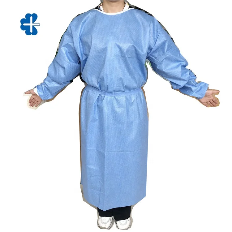 Hospital Surgical Usage SMS Disposable Isolation Gown