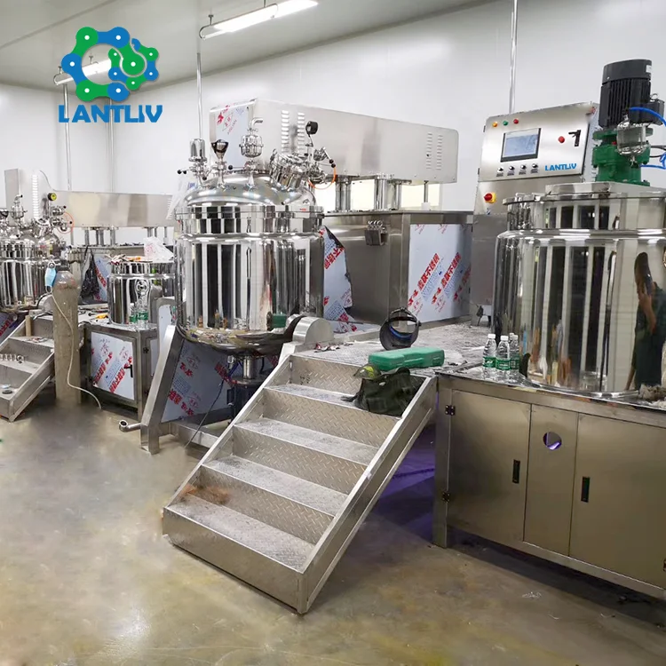 Vacuum Homogenizing Mayonnaise Pomade Meat Emulsification Mixing Emulsifying Emulsion Pump Vacuum Mixer Emulsifying Machine