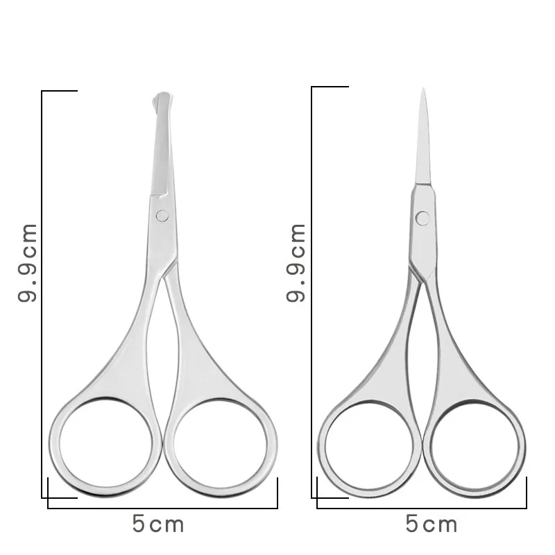 OEM high quality Stainless Steel Curved  Beauty Manicure Eyebrow Scissors