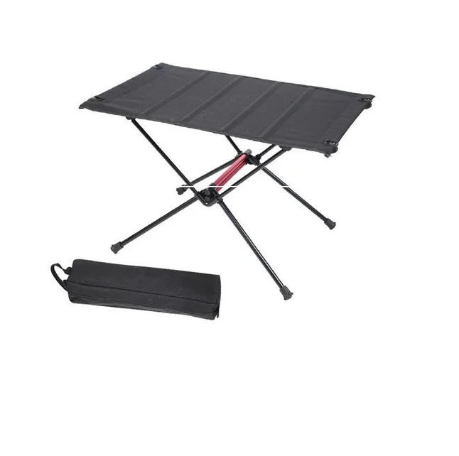 Portable Folding Camping Table with Aluminum Table Top Ultralight Camp Folding Side Table With cup-houlder