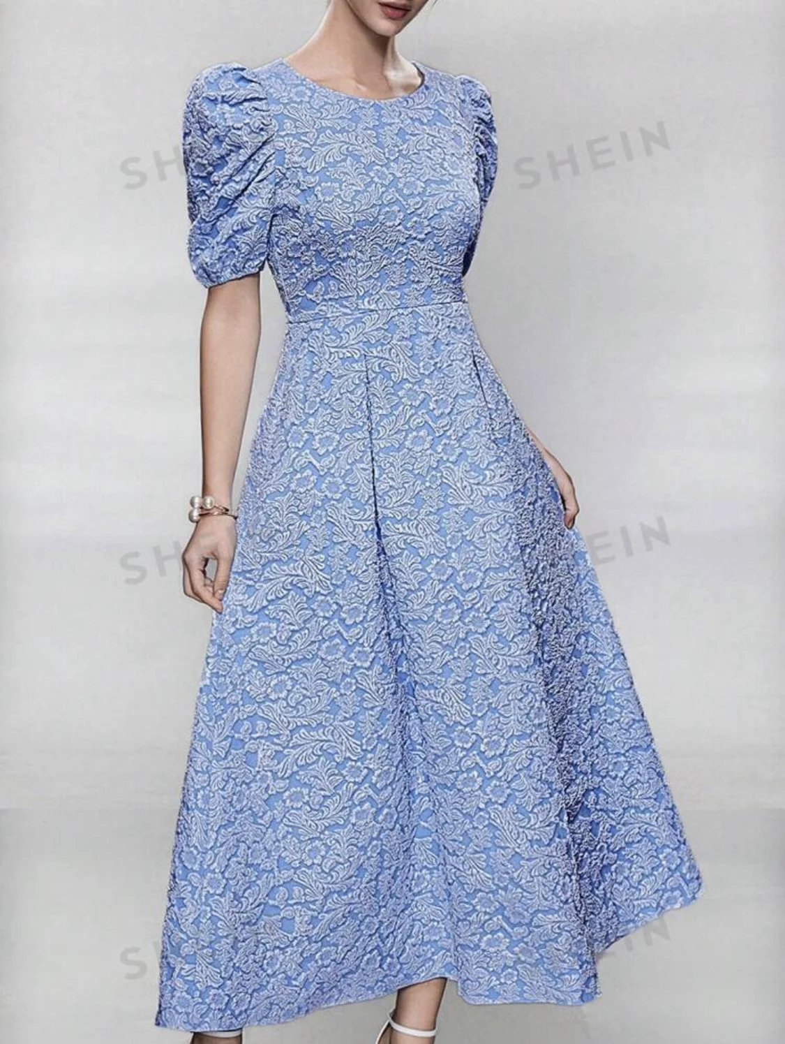 3D Textured Woven Weaved Jacquard With Floral Raised Embossed Detailed Pattern for Making Children Wear Women Dresses Clothings