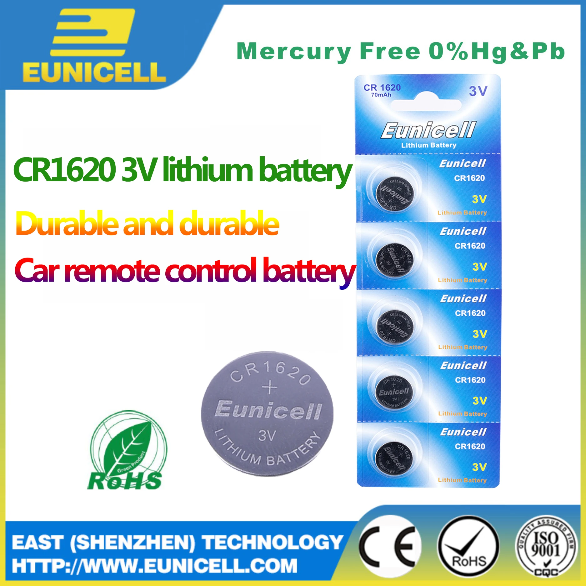 Super Quality 3Volt CR2016 CR2025 CR1025 CR2430 CR2477 LIMO2 Button Cell Battery