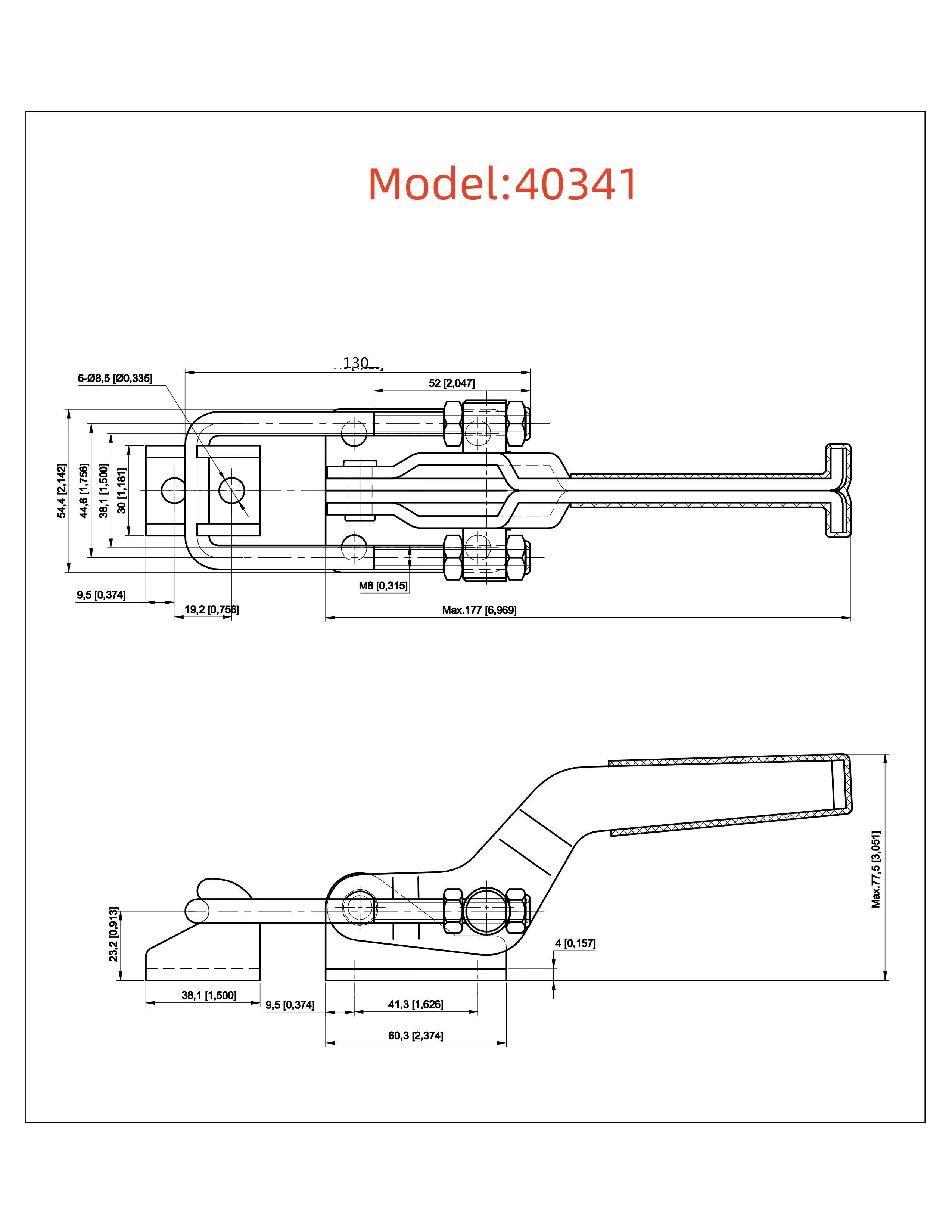 Toolbox Toggle Latch Quick-Release toggle latch clamp 40323 431 40341 antislip hand tool toggle clamp from Bingshuo Hardware