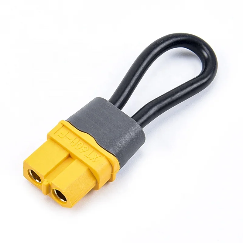 Amass Bind Plug Loop Connector Short Circuit Battery Jumper Cable Wire XT60 XT60H Female Plug 12AWG For RC Battery DIY Parts