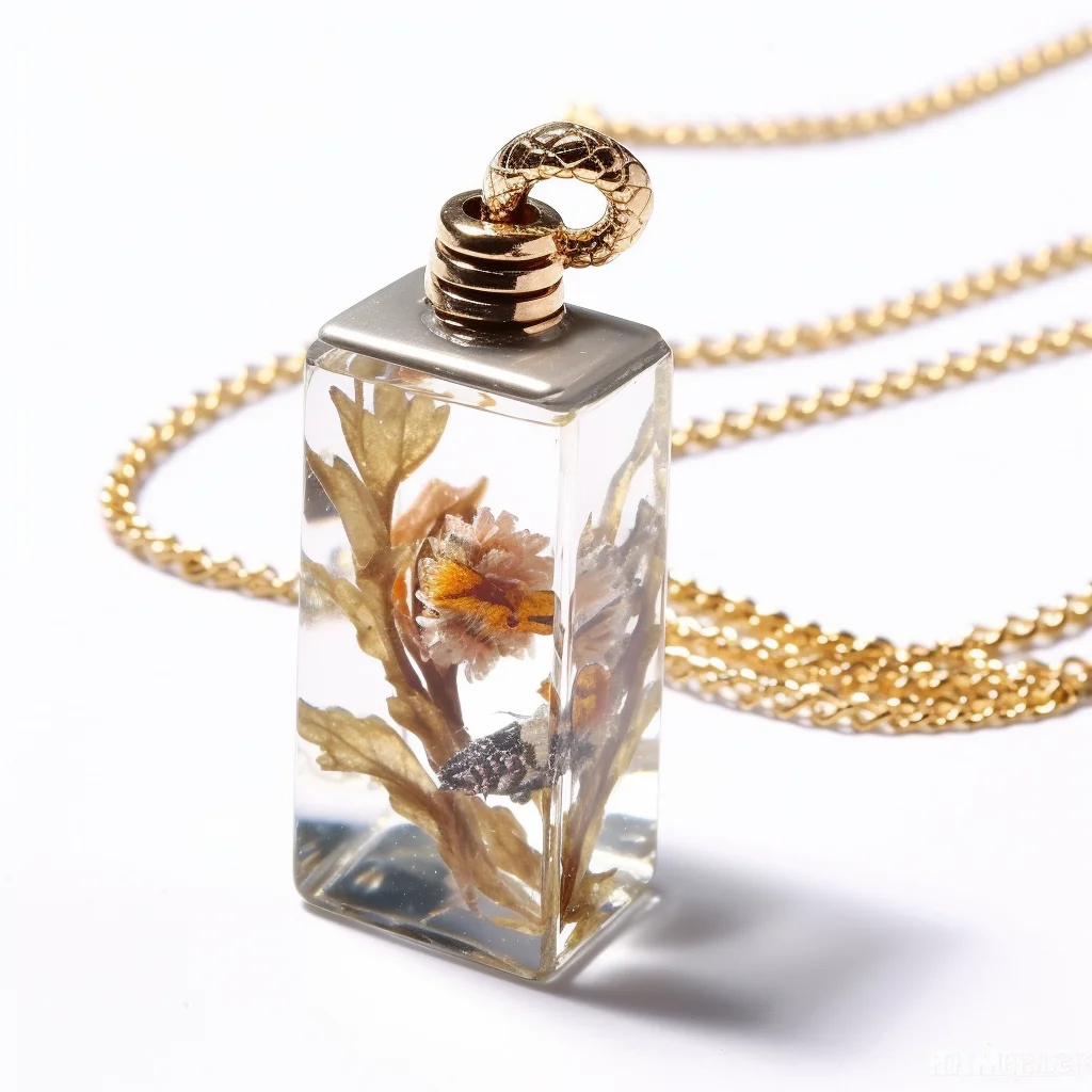 Necklace Pendant kolye Sets Gold Diamond Snake Photo Chunky Mens Stainless Steel Personalized Charm Men Dry Flower Resin Pendant