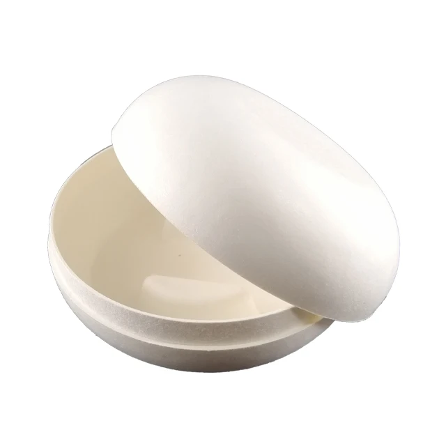 Custom Paper Plastic Made Handmade Soap Box,  Paper-Poly Packing Circular Storage Box