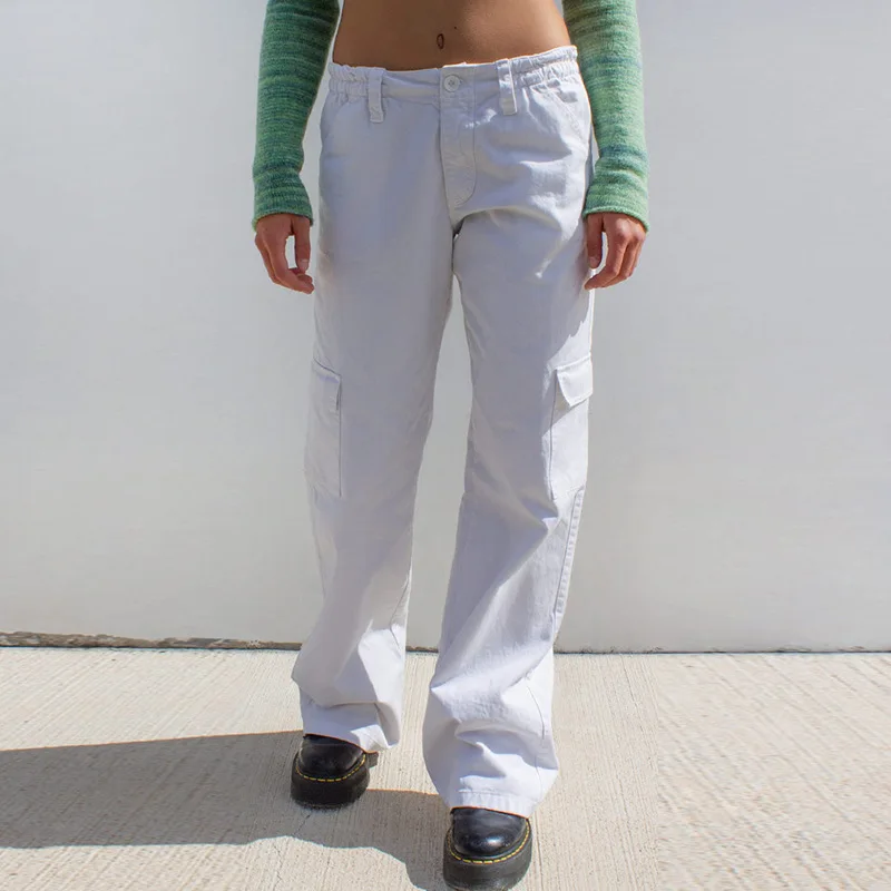 Wholesale Women Custom Solid High Rise Mom Jeans white women jeans